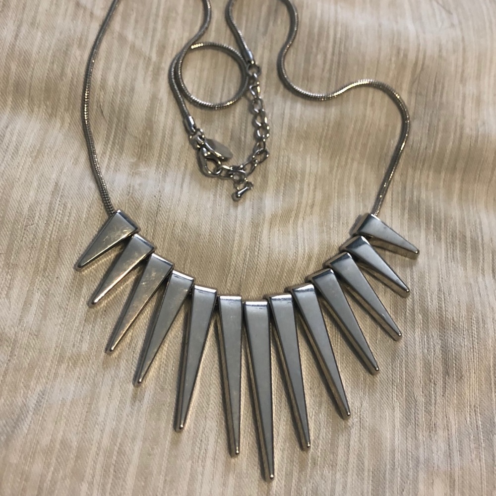 NEW Express Medium Length Silver Necklace